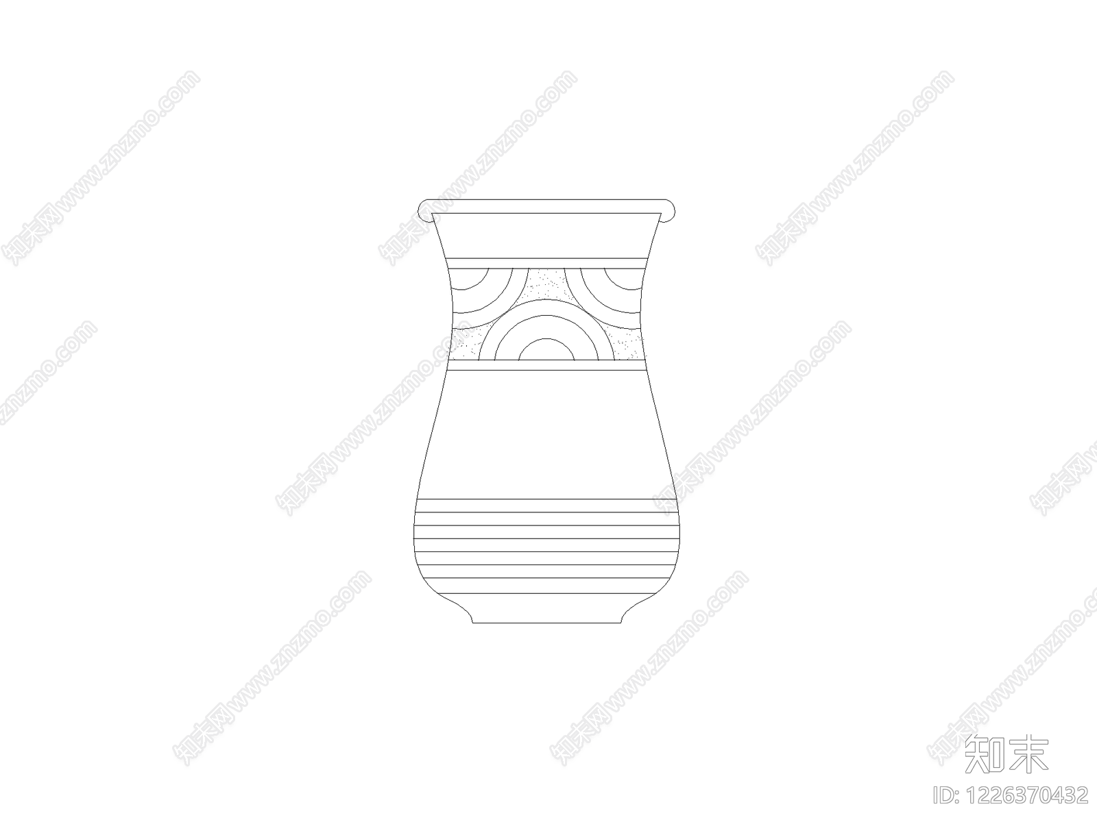 摆件cad施工图下载【ID:1226370432】
