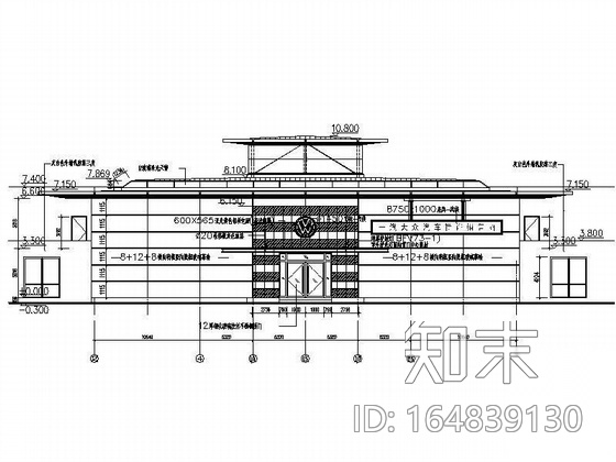 大型汽车展厅装饰施工图cad施工图下载【ID:164839130】