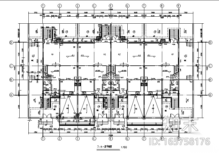 [四川]芙蓉古城八期仿古建筑施工图cad施工图下载【ID:165758176】