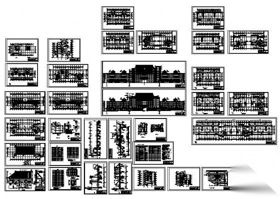 某七层商业综合服务楼建筑施工图cad施工图下载【ID:151510136】