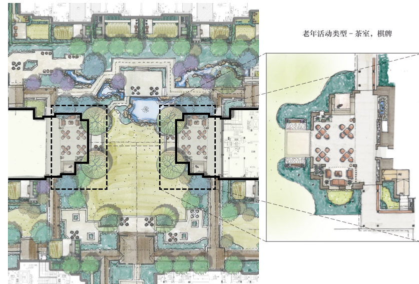 [浙江]乌镇老年公寓社区景观方案文本-施工cad施工图下载【ID:161014106】