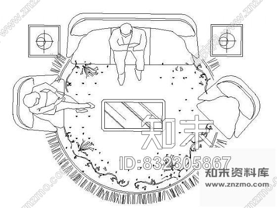 图块/节点沙发平立面图块全集施工图下载【ID:832305867】