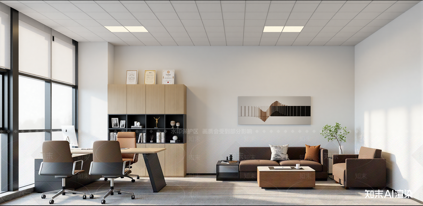 现代办公室SU模型下载【ID:1216040200】