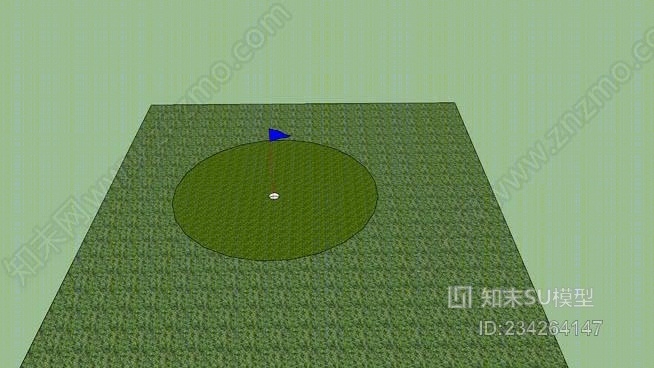 高尔夫绿SU模型下载【ID:234264147】