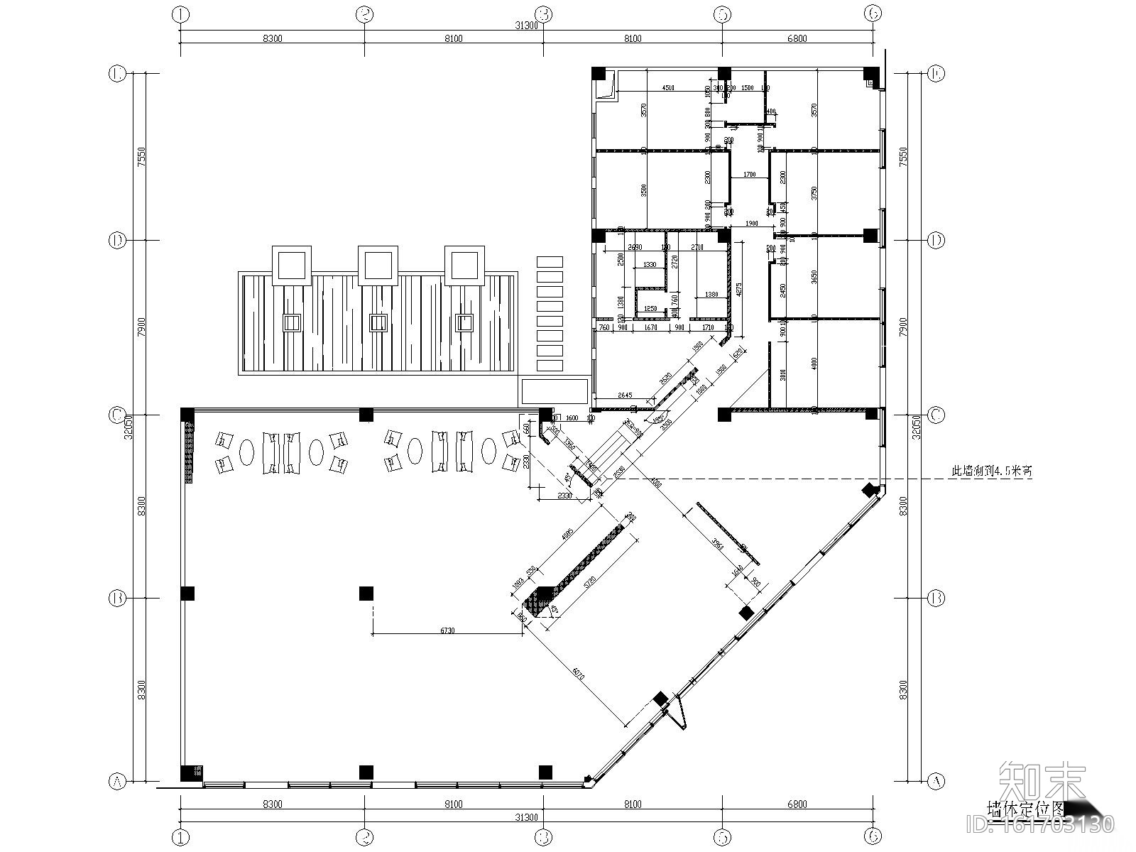 [惠州]华日理想住宅售楼处施工图+效果图施工图下载【ID:161703130】