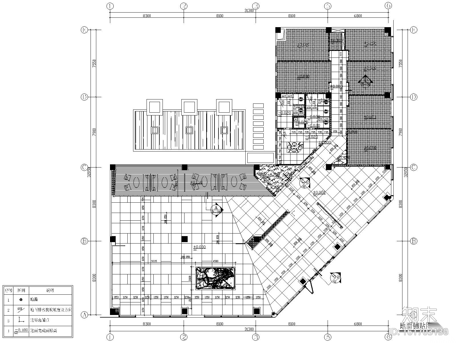 [惠州]华日理想住宅售楼处施工图+效果图施工图下载【ID:161703130】