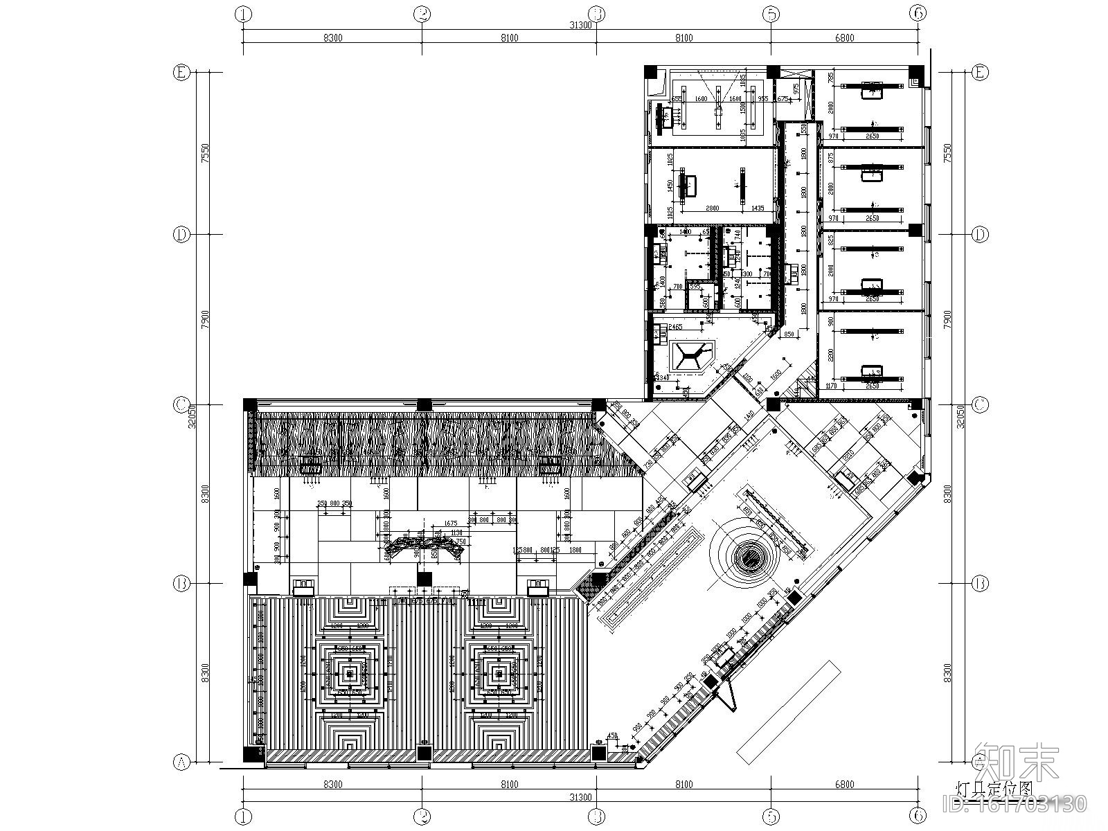 [惠州]华日理想住宅售楼处施工图+效果图施工图下载【ID:161703130】