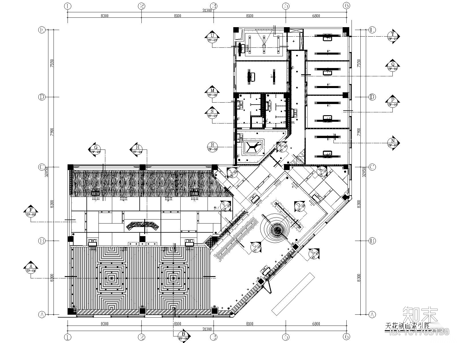 [惠州]华日理想住宅售楼处施工图+效果图施工图下载【ID:161703130】