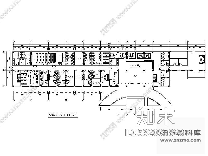 施工图江西某制药公司精装行政办公楼装修图施工图下载【ID:532097823】