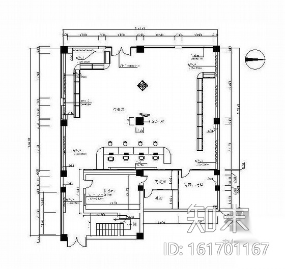 中国联通某营业厅装修图cad施工图下载【ID:161701167】