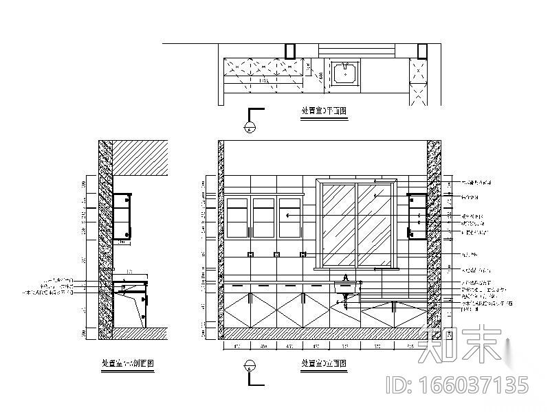 [无锡]某疗养院住院部室内装修图cad施工图下载【ID:166037135】