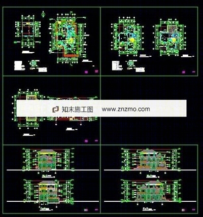 一套完整的别墅建筑施工图下载【ID:36950361】