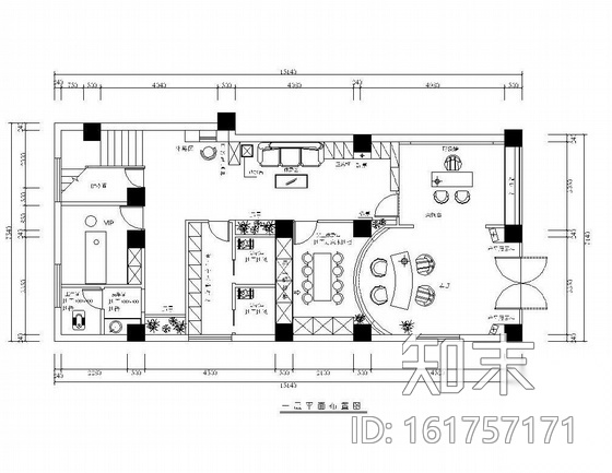 某时尚SPA生活馆装修图cad施工图下载【ID:161757171】