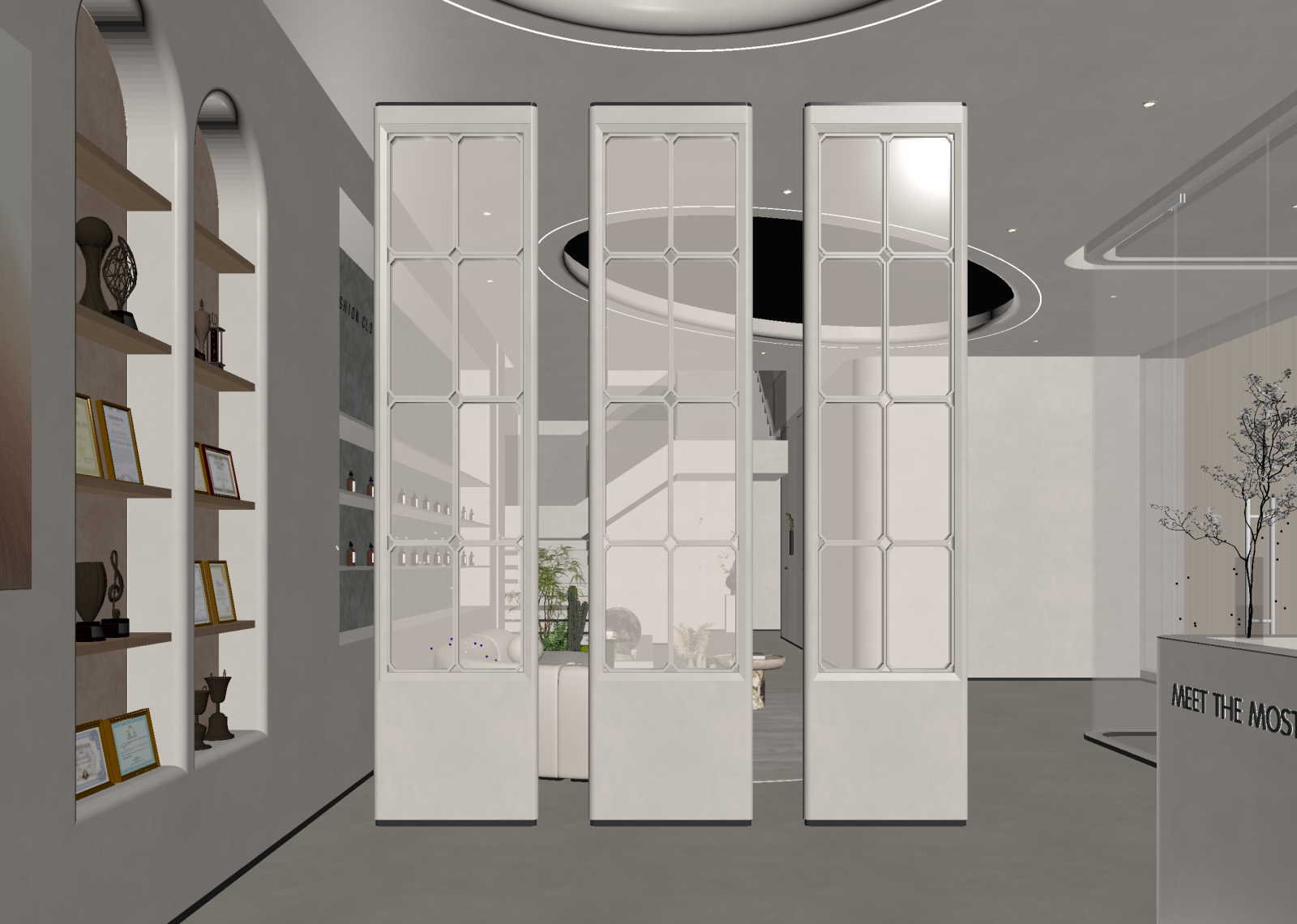 现代售楼处3D模型下载【ID:1214455177】