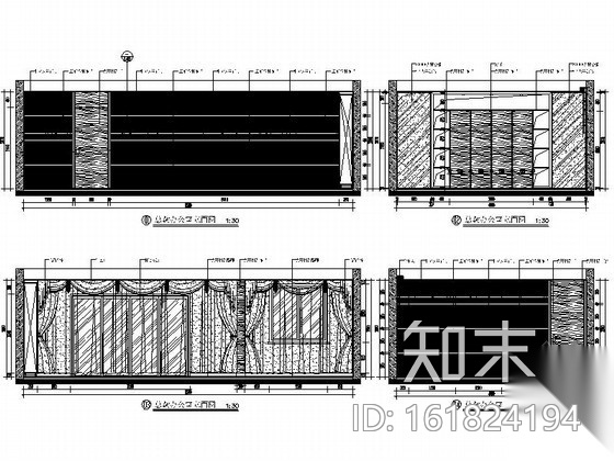 居民楼某集团办公室装修图cad施工图下载【ID:161824194】