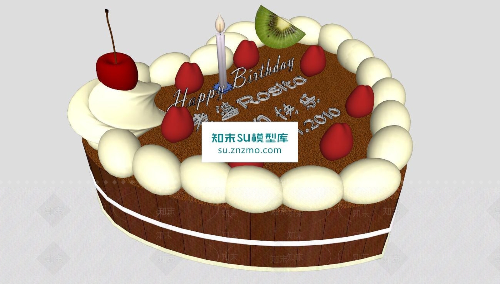 蛋糕SU模型下载【ID:171086158】