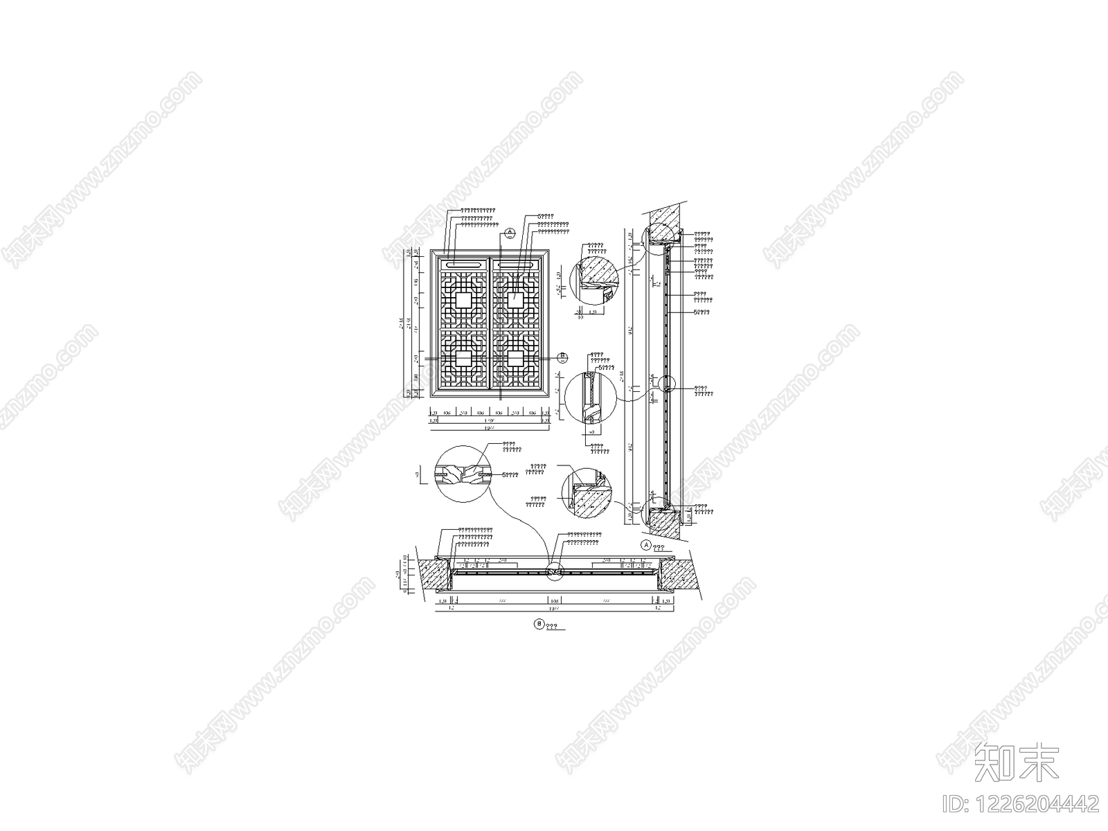 柜子cad施工图下载【ID:1226204442】