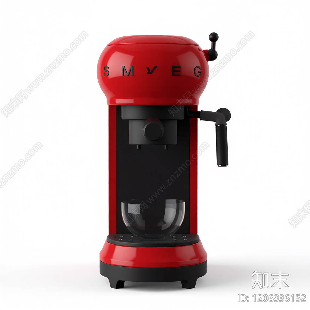 红色复古咖啡机3D模型下载【ID:1206936152】