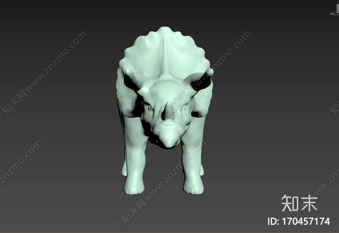 三角恐龙Triceratops_t3d打印模型下载【ID:170457174】