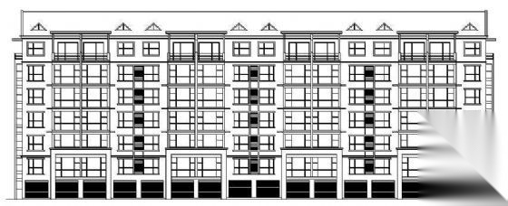 某市七层住宅楼建筑方案图cad施工图下载【ID:149851115】