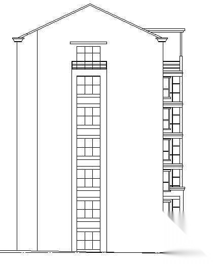 某市七层住宅楼建筑方案图cad施工图下载【ID:149851115】