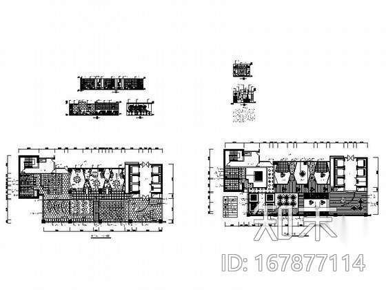 [学生作品]足球主题餐饮空间装修图cad施工图下载【ID:167877114】