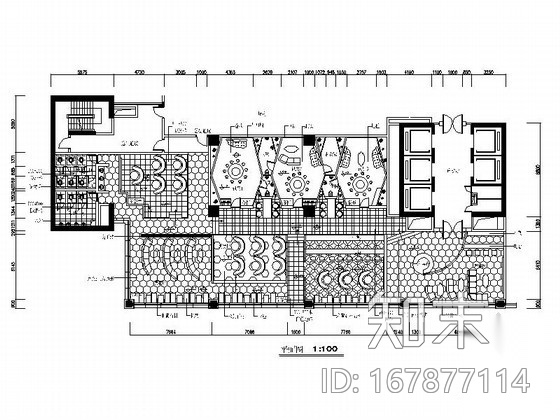 [学生作品]足球主题餐饮空间装修图cad施工图下载【ID:167877114】