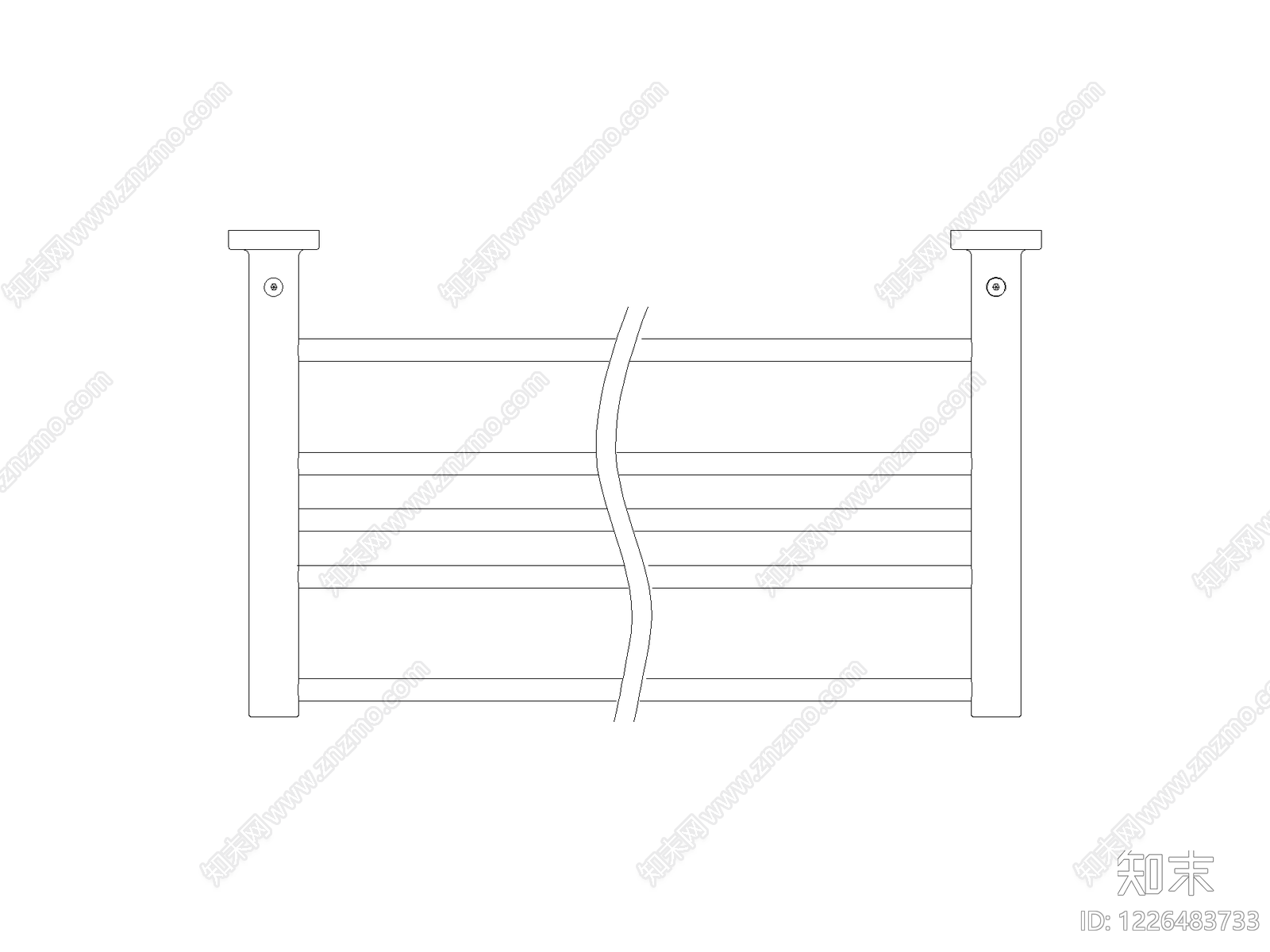 屏风隔断cad施工图下载【ID:1226483733】