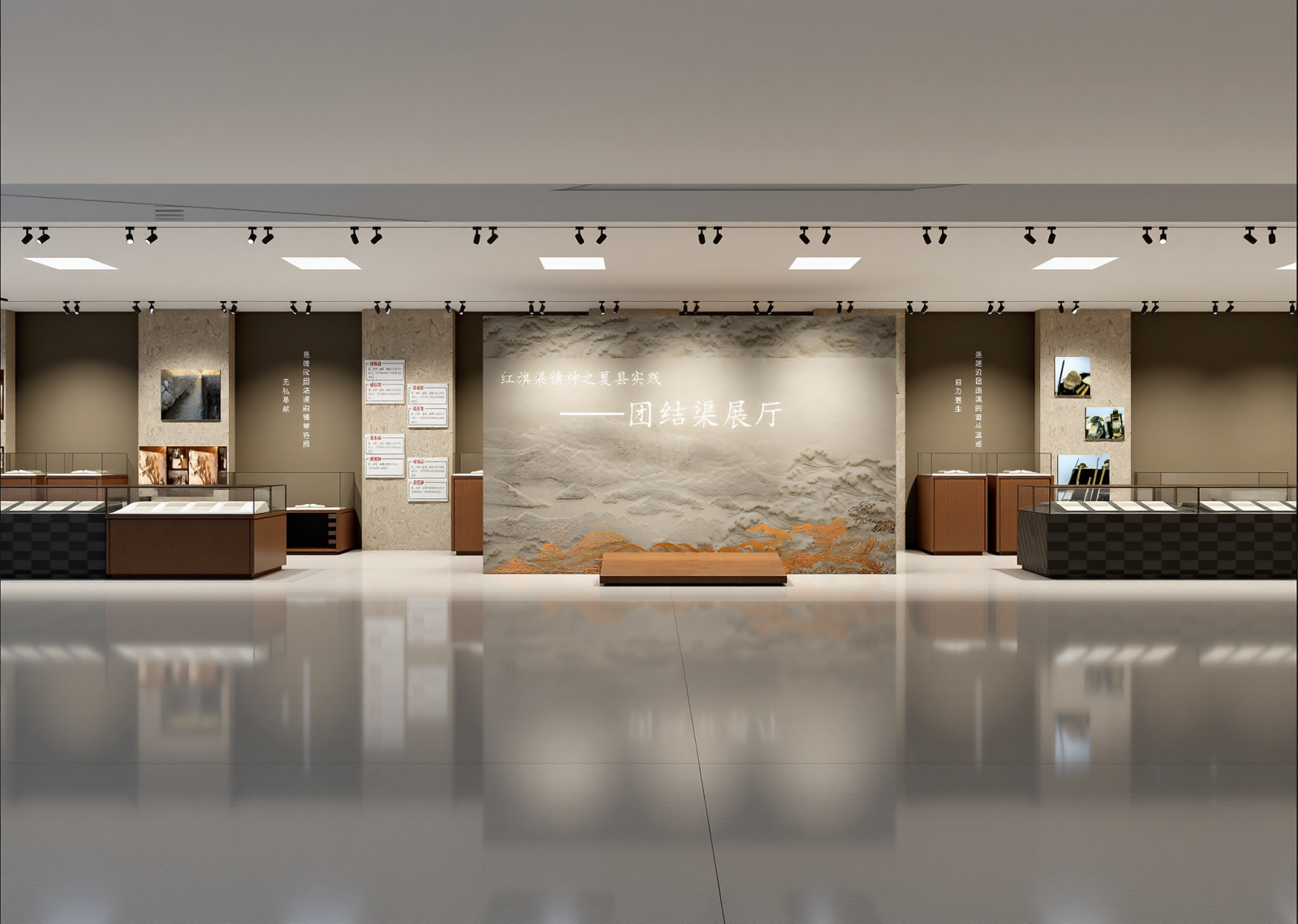 现代党建展厅3D模型下载【ID:1215113774】