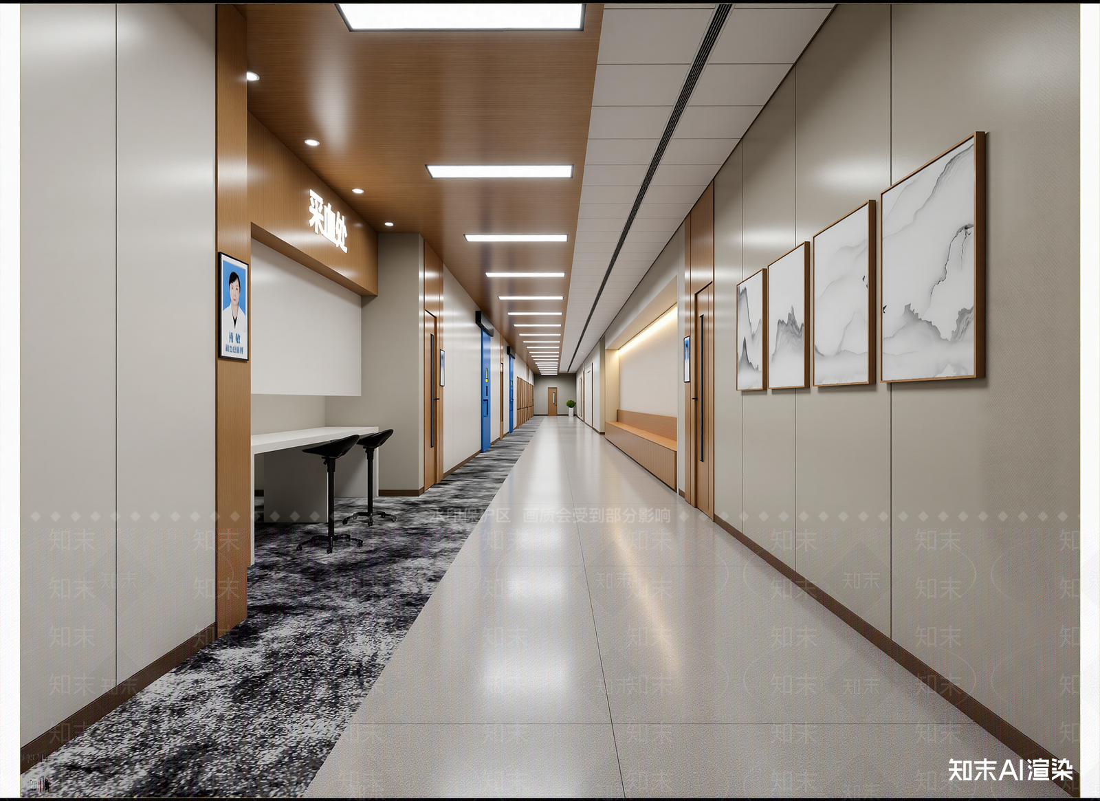 现代走廊3D模型下载【ID:1214760351】