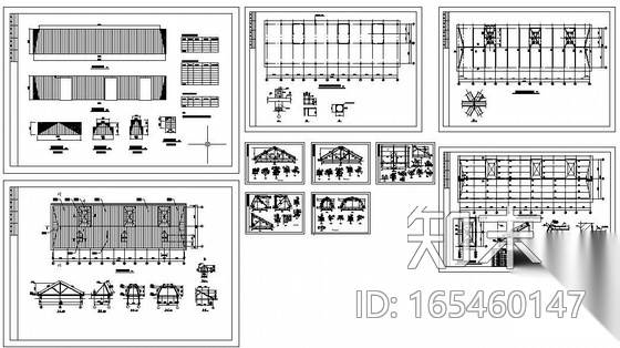 某平屋面改坡屋面图纸cad施工图下载【ID:165460147】