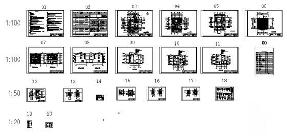 某三层欧式别墅建筑施工图施工图下载【ID:149918174】