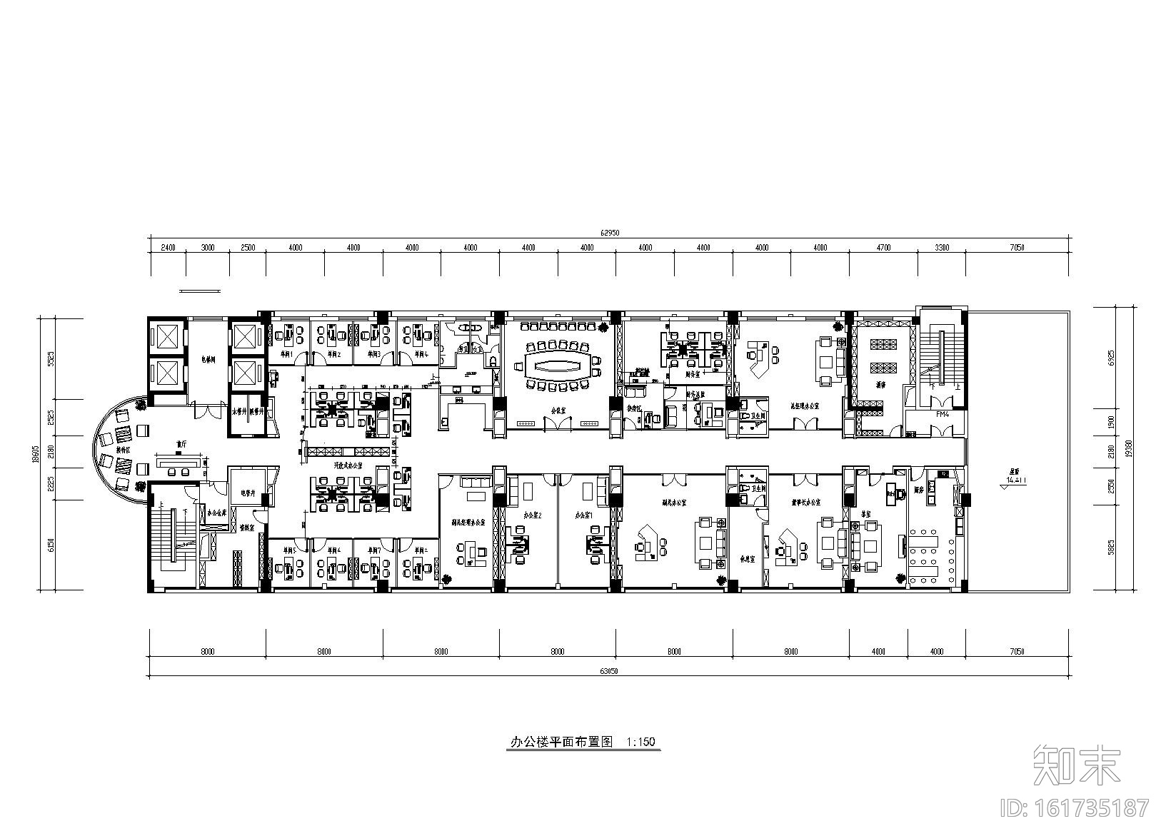 武汉矿业集团有限公司办公空间施工图施工图下载【ID:161735187】