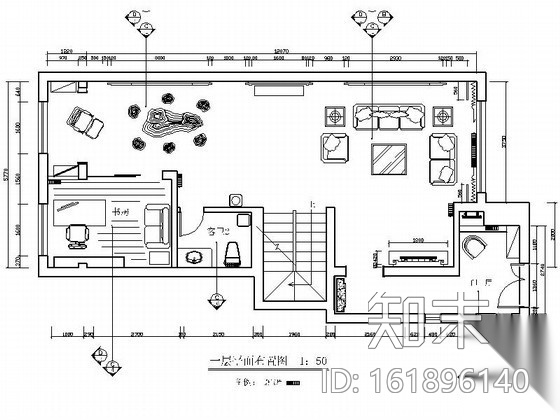 [北京]中式四层别墅室内装修图cad施工图下载【ID:161896140】