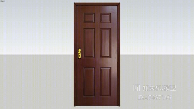 双开门SU模型下载【ID:118005901】