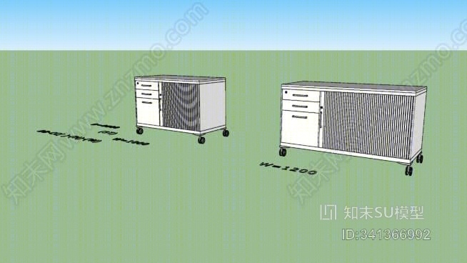 数据库移动书柜SU模型下载【ID:341366992】