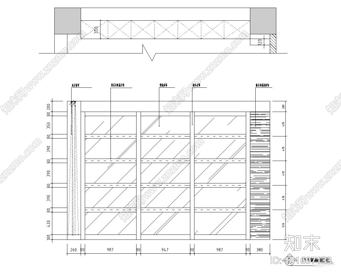 [江苏]精简后现代180㎡复式住宅装修施工图cad施工图下载【ID:181607133】