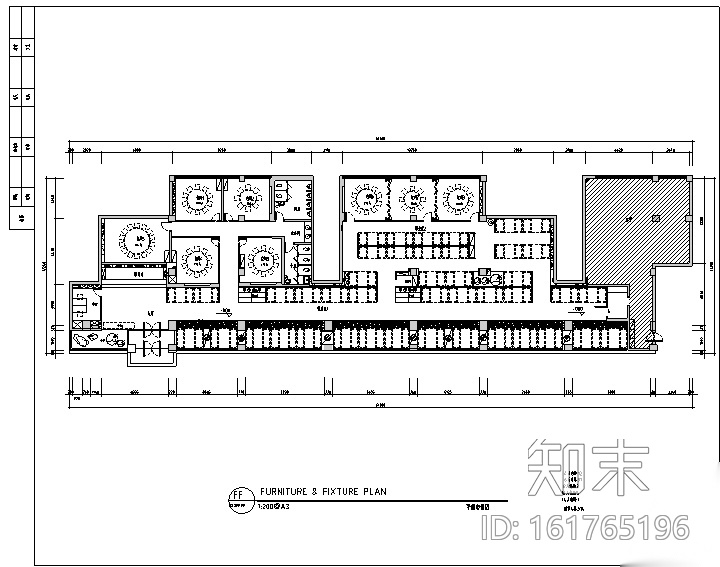 [新疆]青花瓷主题火锅店设计施工图（附效果图）cad施工图下载【ID:161765196】