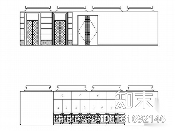 [内蒙古]草原特色民族风情奢华宾馆装修施工图（含效果）cad施工图下载【ID:161692146】