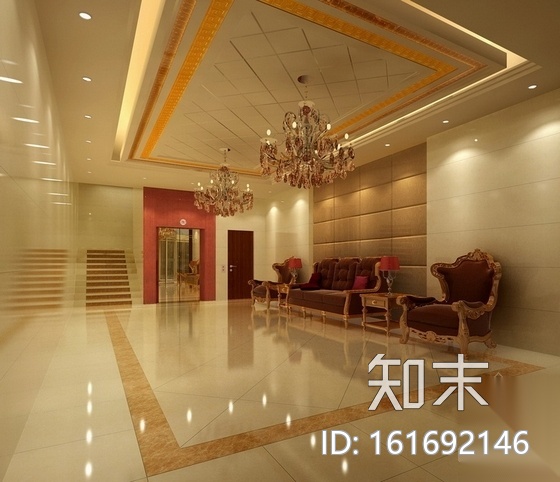 [内蒙古]草原特色民族风情奢华宾馆装修施工图（含效果）cad施工图下载【ID:161692146】