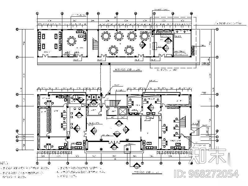 [广东]某交警办公楼设计装修图施工图下载【ID:968272054】