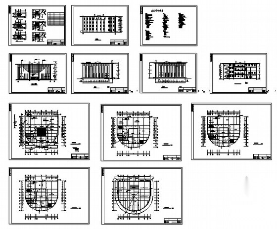 某四层简约型图书馆建筑方案cad施工图下载【ID:165611130】