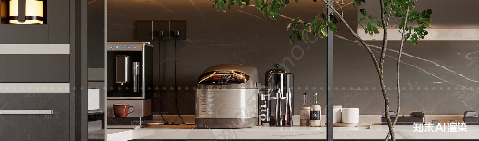 茶水间3D模型下载【ID:1214077368】