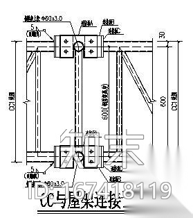 圆管拱形桁架钢屋架详图cad施工图下载【ID:167418119】