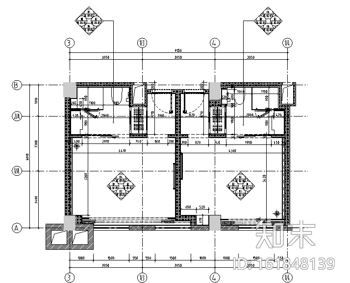 [福建]西方财富酒店设计施工图（附效果图）cad施工图下载【ID:161848139】