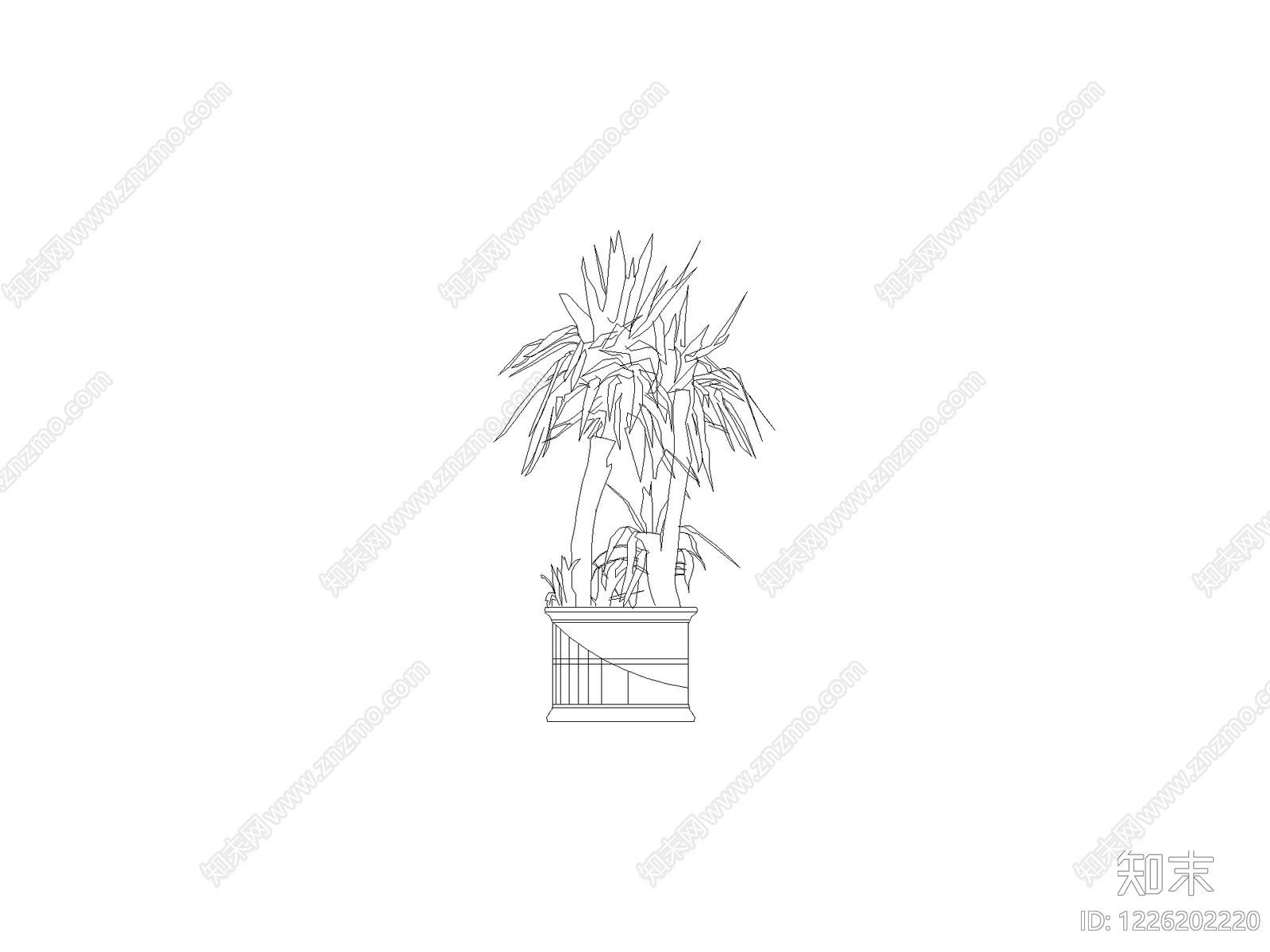 绿植cad施工图下载【ID:1226202220】