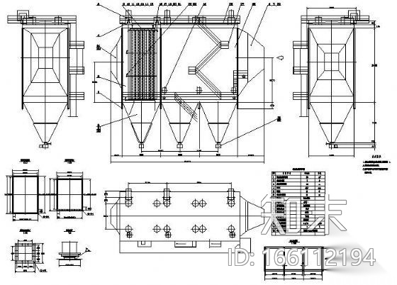 各种电除尘器大样图汇总施工图下载【ID:166112194】