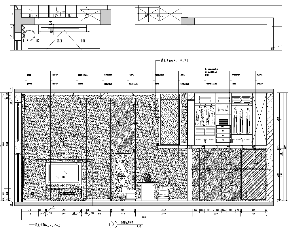 [浙江]245㎡杭州现代简约住宅施工图_效果图施工图下载【ID:168050151】