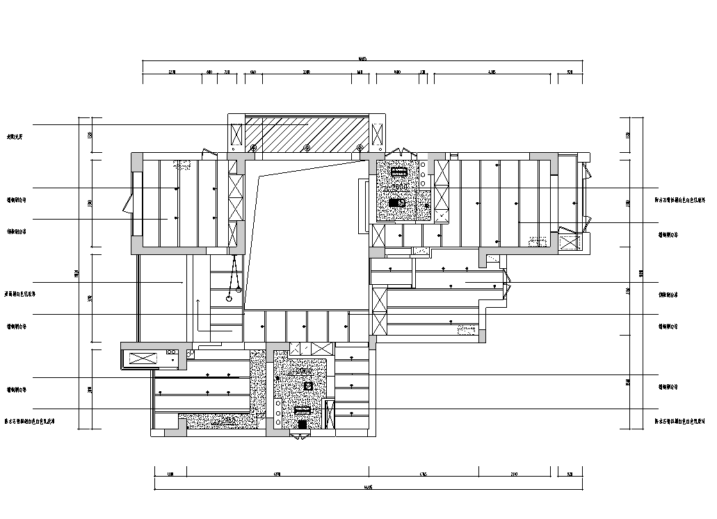 [浙江]245㎡杭州现代简约住宅施工图_效果图施工图下载【ID:168050151】