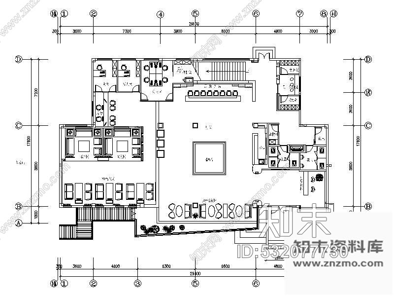 施工图上海售楼处室内施工图含实景cad施工图下载【ID:532077730】